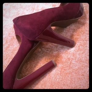 Burgundy heels